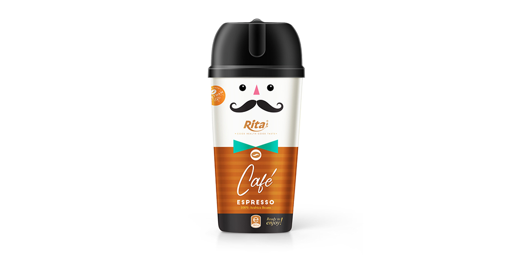 Espresso Coffee 360ml PP Bottle Rita Brand