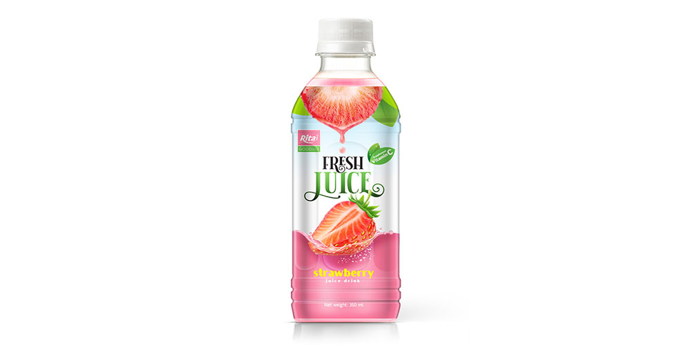 Fresh Juice 350ml Pet Bottle Strawberry Juice Rita Brand