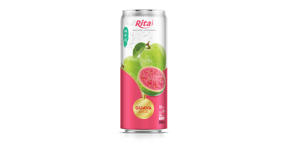 Guava Juice Drink 320ml Can Rita Brand