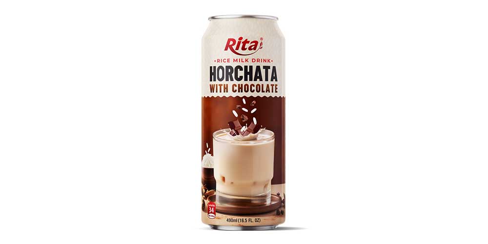 Private Label Horchata Mix Chocolate Flavor 16.5 fl oz Can