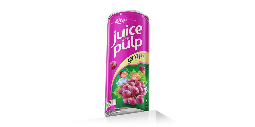 Grape Juice Drink With Pulp 250ml Slim Can