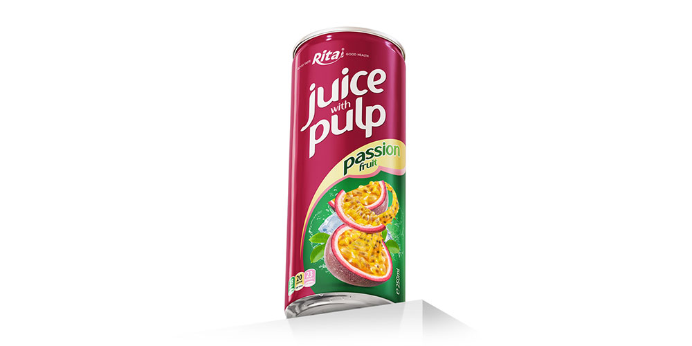 Passion Fruit Juice Drink With Pulp 250ml Slim Can