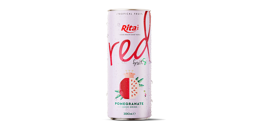 Pomegranate Juice Drink 330ml Can Rita Brand