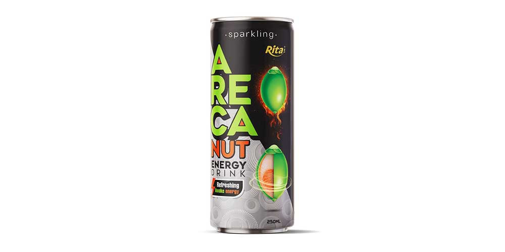 Sparkling Areca Nut Energy Drink 250ml Can