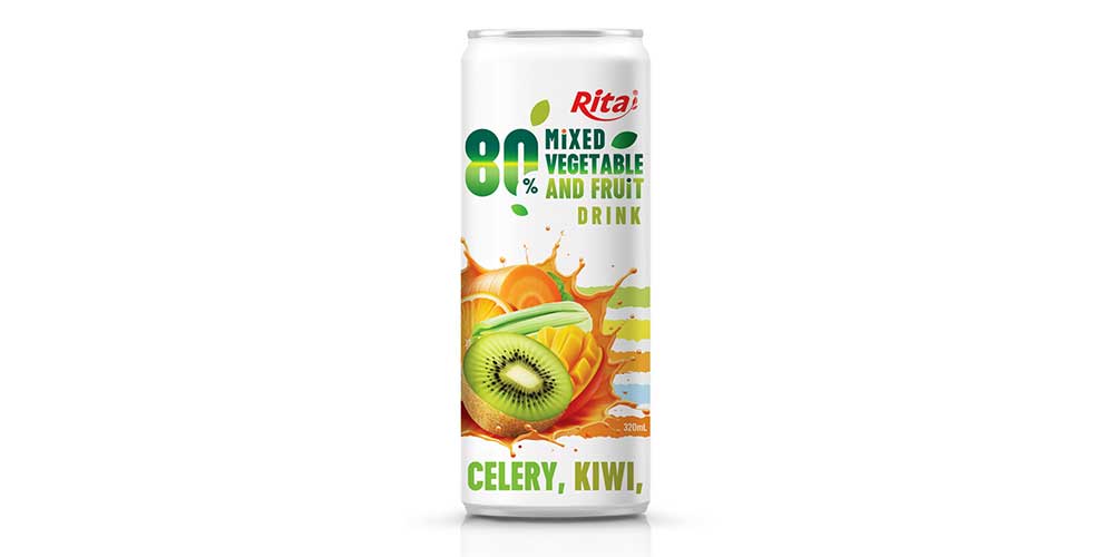 320ml Sleek Can Mixed Vegetable And Juice Drink