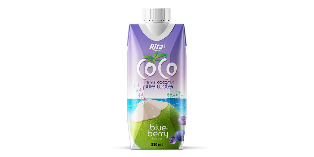 OEM Pure Coconut Water Blueberry Juice Drink 