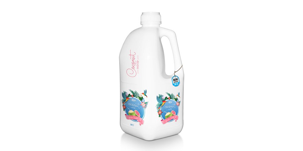 Natural Coconut Water With Pink Guava Juice 2L Pet Bottle