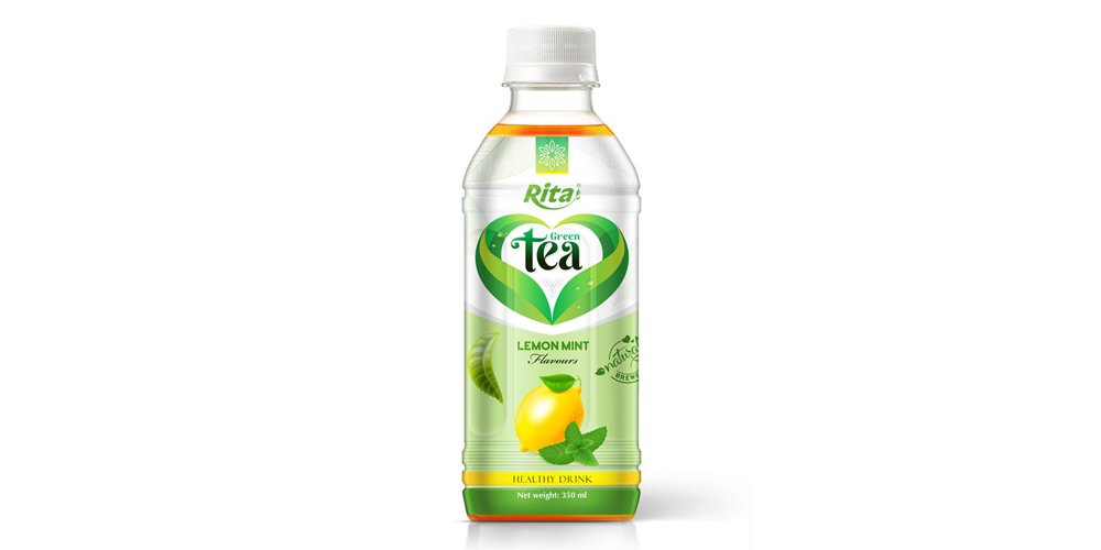 Vietnamese Tea Drink With Lemon Mint Flavor 350ml Pet Bottle Rita Brand 