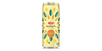 Sparkling-Tea-drink-lemon-flavor-non-alcoholic-330ml-sleek-can