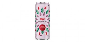 Sparkling-Tea-drink-pomegranate-flavor-330ml-sleek-can