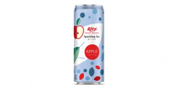 Tea-Sparkling-water-with-apple-flavor-330ml-sleek-can