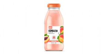 kombucha-peach-250ml-Glass-Bottle-chuan