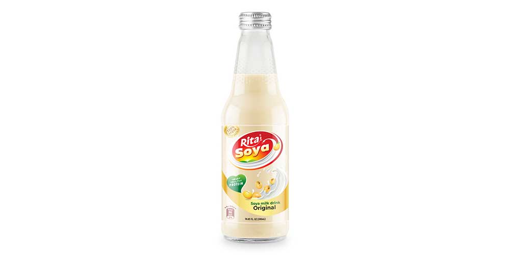 Hot Trending Soya Milk Drink 10.05 fl oz Glass Bottle