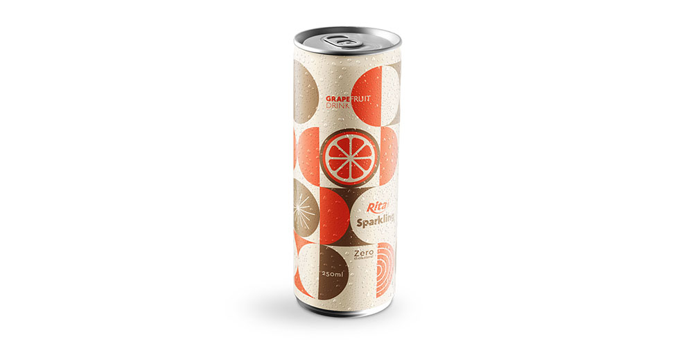 Sparkling Water With Grapefruit Flavor 250ml Alu Can
