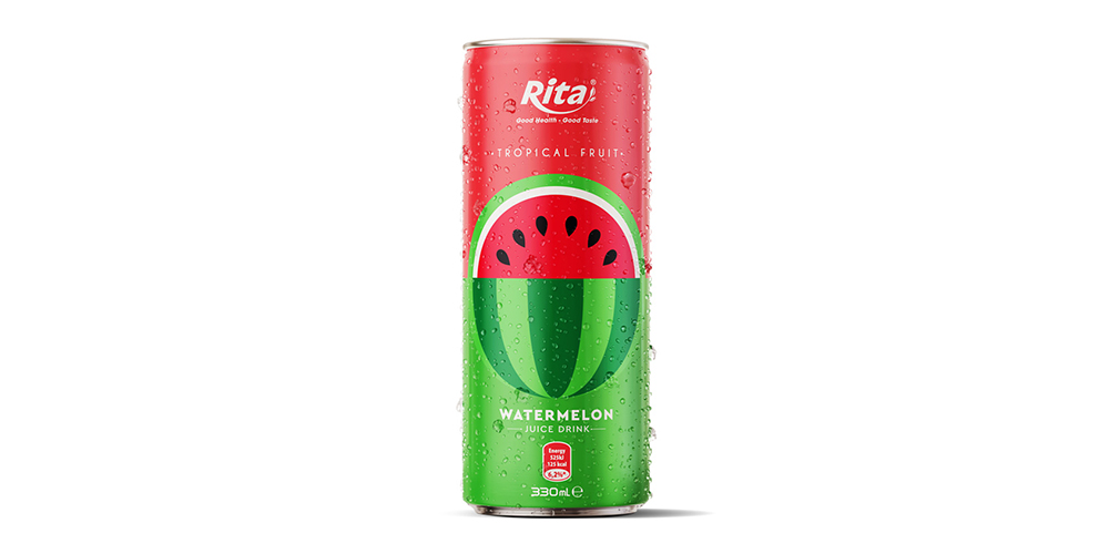Watermelon Juice Drink 330ml Can Rita Brand